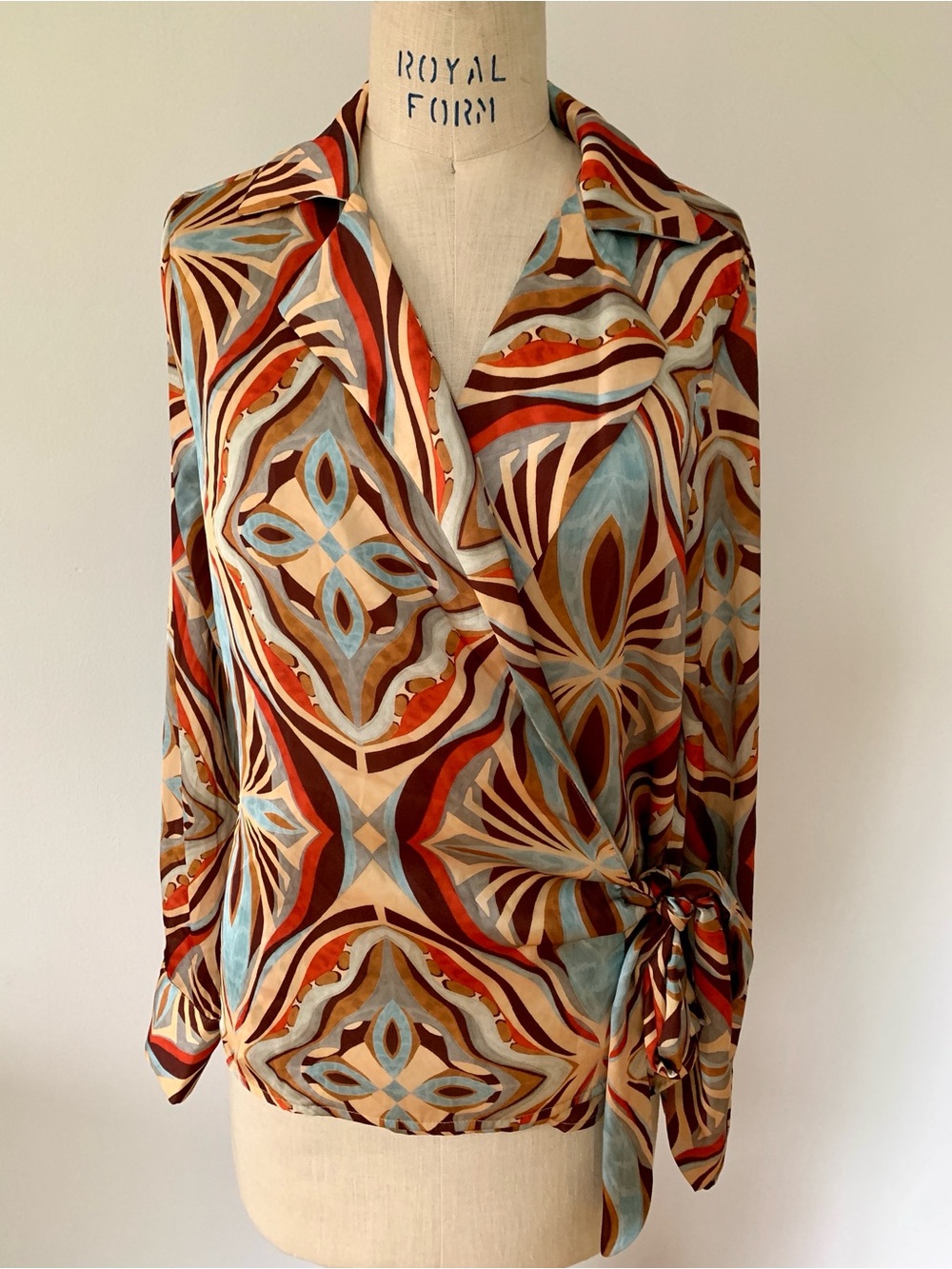 Zara Satin Blouse Side Tie